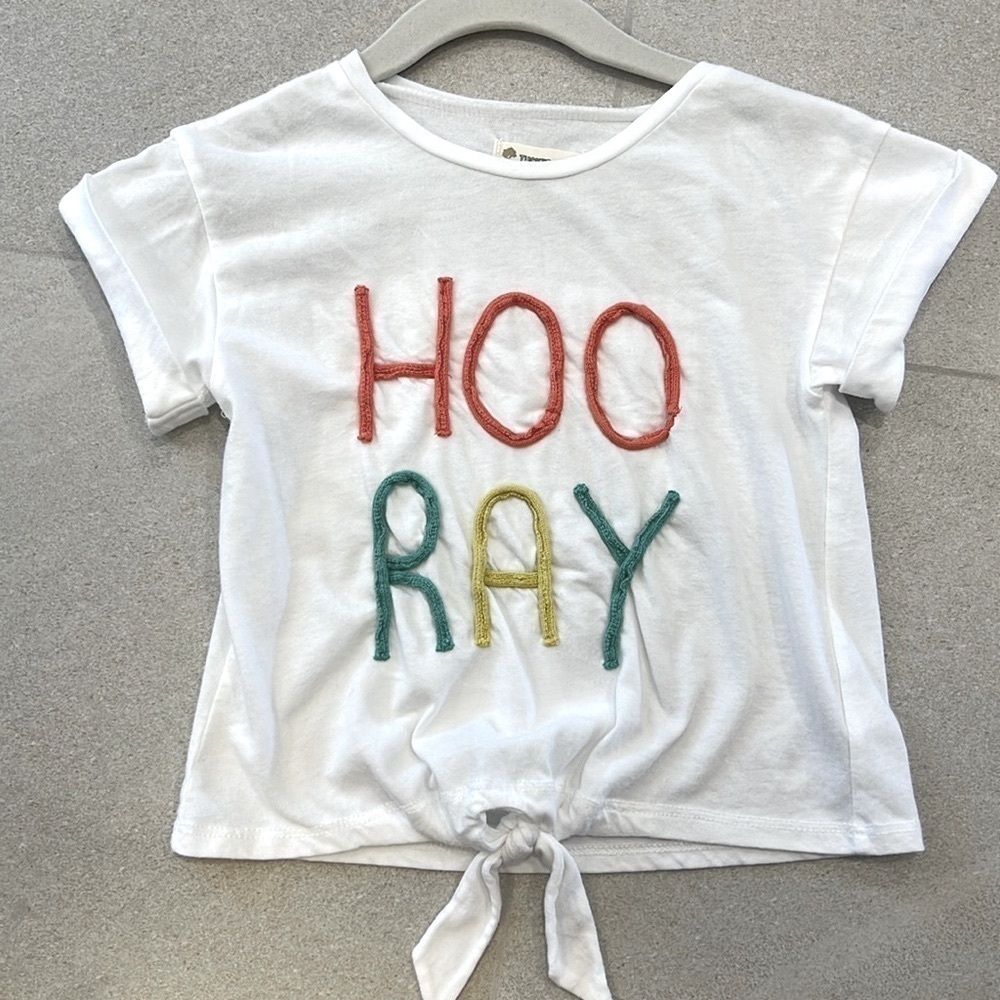 Tucker + Tate “Hooray” Tie Knot Top!